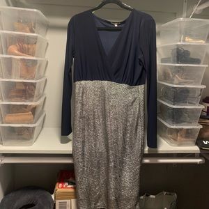 Navy Blue / Silver Dress